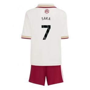 Arsenal Bukayo Saka #7 Tredjetrøje Børn 2025-26 Kortærmet (+ Korte bukser)
